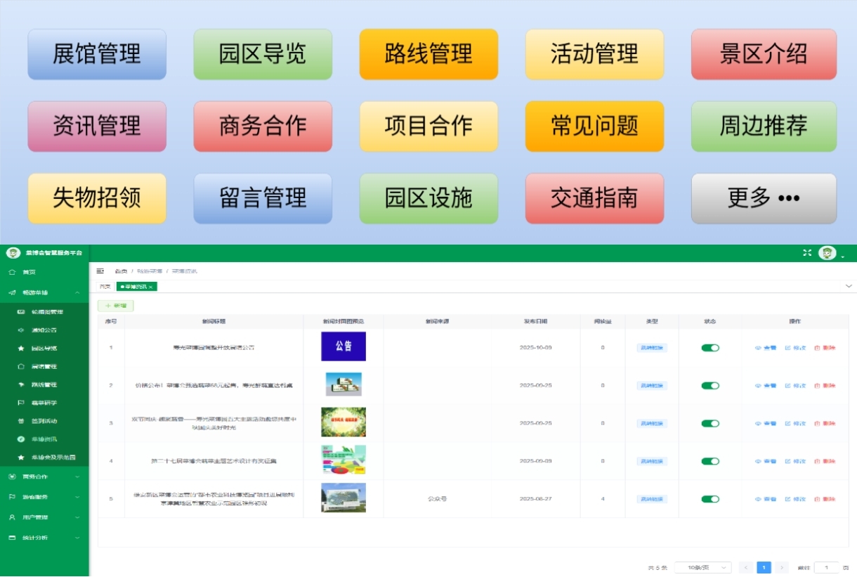 菜博会智慧服务平台(管理端) 菜博会智慧服务平台(管理端)